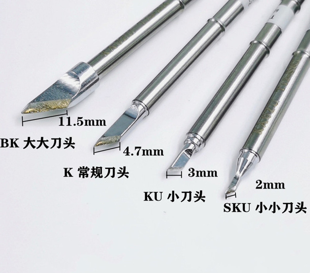 Soldering Station T12 Oled - T12-BK/SKU/C6/C8/C10/C15 はんだごてチップは、OLED&STC-LED T12 はんだ付けステーション P9/M8/9501 ハンドルリワーク用に設計されています。